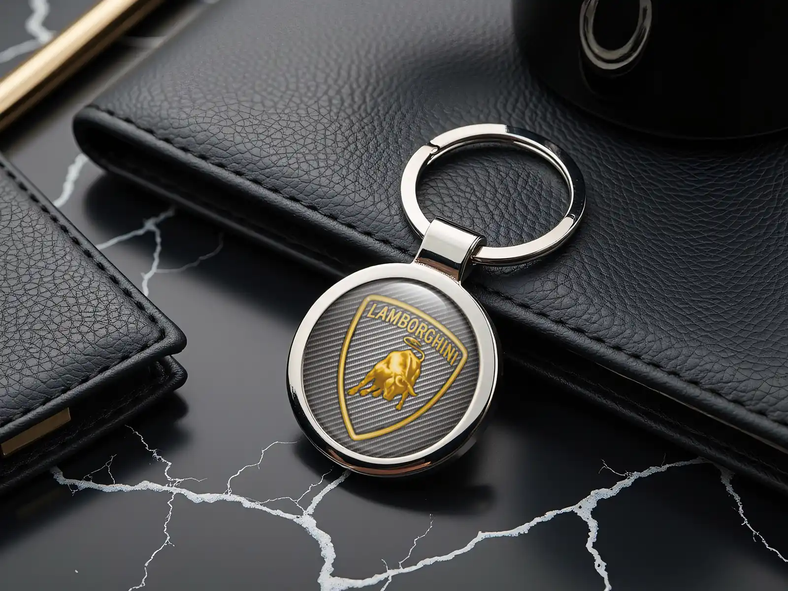 Lamborghini Custom Schlüsselringe Logo Robust Legierung